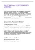 MGMT 402 Exam 1 QUESTIONS WITH ANSWERS