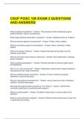 CSUF POSC 100 EXAM 2 QUESTIONS AND ANSWERS