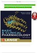 Test Bank for Basic and Clinical Pharmacology&comma; 15th Edition &lpar;15e&rpar; by Bertram G&period; Katzung & Anthony J&period; Trevor &ndash; Exam Prep &ndash; Latest Update 2026