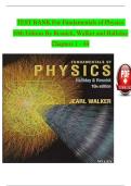 Test Bank for Fundamentals of Physics&comma; 10th Edition by David Halliday&comma; Robert Resnick & Jearl Walker &ndash; Exam Prep &ndash; Latest Update 2026
