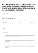 NJ CORE &lpar;2025&rpar; ACTUAL EXAM &lpar;TESTING REAL EXAM QUESTIONS&rpar; AND VERIFIED ANSWERS &lpar;MULTIPLE CHOICES&rpar; &vert;COMPLETE SOLUTIONS &vert;A&plus; GRADED &vert;100&percnt; CORRECT&excl;&excl;