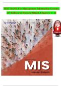 Test Bank for Management Information Systems&comma; 11th Edition by Hossein Bidgoli &ndash; Exam Prep &ndash; Latest Update 2026