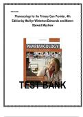 Test Bank for Pharmacology for the Primary Care Provider 4th Edition by Authors&colon; Marilyn Edmunds and Maren Mayhew ISBN 9780323087902 Chapter 1-73 &vert; Complete Guide A&plus;