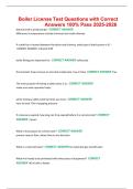 Boiler License Test Questions with Correct Answers 100- Pass 2025-2026&period;