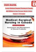 Test Bank for Lewis&rsquo;s Medical-Surgical Nursing in Canada&comma; 4th Edition &lpar;Authors&colon; Jane Tyerman & Shelley Cobbett&rpar; &ndash; Updated 2026 Exam Prep