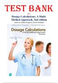 Dosage Calculations: A Multi-Method Approach – Test Bank (2nd Edition, Stephen Giangrasso) | Complete 2025–2026 Nursing Math & Medication Safety Prep