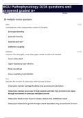 WGU Pathophysiology D236 questions well answered graded A&plus;