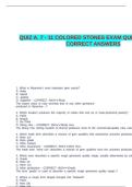 QUIZ A&period; 7 - 11 COLORED STONES EXAM QUESTIONS AND CORRECT ANSWERS