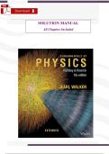 Fundamentals of Physics Extended 10th Edition &ndash; Complete Solutions Manual by Halliday&comma; Resnick & Walker &lpar;All Chapters Included&rpar;