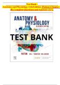 Test Bank - Anatomy and Physiology 11th Edition by Kevin T&period; Patton
