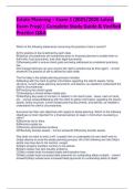 Estate Planning &ndash; Exam 1 &lpar;2025&sol;2026 Latest  Exam Prep&rpar; &vert; Complete Study Guide & Verified  Practice Q&A