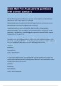 D404 HVE Pre-Assessment questions with correct answers