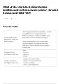 WSET LEVEL 4 D2 EXAM comprehensive questions and verified accurate solution &lpar;detailed & elaborated&rpar; 2025 TEST&excl;&excl;