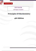 Principles of Biochemistry 5th Edition &ndash; Complete Test Bank by Moran&comma; Horton&comma; Scrimgeour & Perry &lpar;All Chapters Included&rpar;