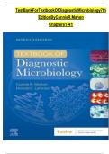Textbook of Diagnostic Microbiology, 7th Edition Test Bank – Connie R. Mahon (Complete Chapters 1-41)