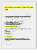 Top Grades : ATI RN Comprehensive Predictor Exam 2023 with NGN