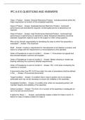 IPC A 610 QUESTIONS AND ANSWERS