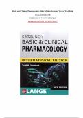 Basic and Clinical Pharmacology &ndash; 16th Edition &lpar;Katzung & Trevor&rpar; &vert; Complete Test Bank