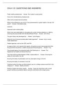 CHLH 101 QUESTIONS AND ANSWERS