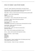 CHLH 101 EXAM 1 UIUC STUDY GUIDE