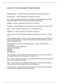 CHLH 101 UIUC EXAM 2 STUDY GUIDE