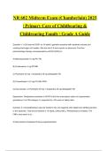 NR 602 Midterm Exam &lpar;Chamberlain&rpar; 2025 &vert; Primary Care of Childbearing & Childrearing Family &vert; Grade A Guide