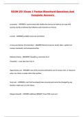 ECON 251 Exam 1 Purdue Blanchard Questions And Complete Answers 