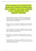 NFPA 99 Medical Gas EXAM STUDY  GUIDE 2026 COMPLETE QUESTIONS  WITH CORRECT DETAILED ANSWERS  &vert;&vert; 100&percnt; GUARANTEED PASS  <RECENT VERSION> 