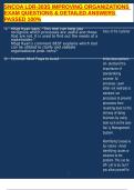 SNCOA LDR-303S IMPROVING ORGANIZATIONS EXAM QUESTIONS & DETAILED ANSWERS PASSED 100&percnt;