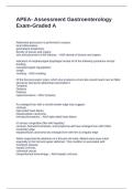 APEA- Assessment Gastroenterology Exam-Graded A