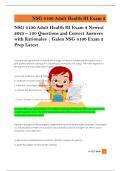 NSG 4100 Adult Health III Exam 2 Newest  2025 &ndash; 100 Questions and Correct Answers  with Rationales &vert; Galen NSG 4100 Exam 2  Prep Latest