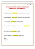   ESCO ELECTRICAL CERTIFICATION 2025  QUESTIONS AND ANSWERS&period; 