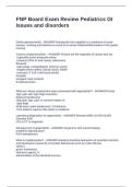 FNP Board Exam Review Pediatrics GI Issues and disorders