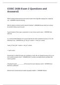 COSC 2436 Exam 2 Questions and Answers