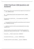 COSC Final Exam 1336 Questions and Answers