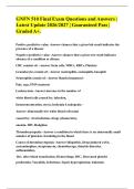 GNFN 510 Final Exam Questions and Answers &vert; Latest Update 2026&sol;2027 &vert; Guaranteed Pass &vert; Graded A&plus;&period;