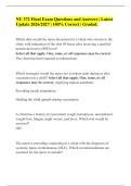 NU 372 Final Exam Questions and Answers &vert; Latest Update 2026&sol;2027 &vert; 100&percnt; Correct &vert; Graded&period;