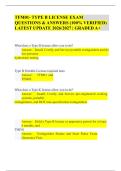 TFM01- TYPE B LICENSE EXAM QUESTIONS & ANSWERS &lpar;100&percnt; VERIFIED&rpar; LATEST UPDATE 2026&sol;2027 &vert; GRADED A&plus;