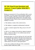 NU 201 Final Exam Questions and Answers &vert; Latest Update 2026&sol;2027 &vert; Graded A&plus;&period;
