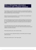 WGU C790 Nottage Informatics questions with complete solutions