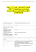 MHA 710 Exam 1 with all Correct & 100&percnt; Verified Answers &vert;Actual Complete Exam&vert; Already Graded A&plus; &lpar;Just Released&rpar; 