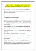 MHA 710 Exam 1 with all Correct & 100&percnt; Verified Answers&vert; Actual Complete Exam&vert; Already Graded A&plus;