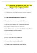 FCCS Questions and Answers &vert; New 2025&sol;2026 Update &vert; With Complete Solutions