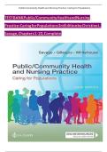 TEST BANK For Public &sol; Community Health and Nursing Practice&colon; Caring for Populations&comma; 3rd Edition&comma; Christine L&period; Savage&comma; Verified Chapters 1 - 22&comma; Complete Newest Version