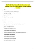 LAW 122 Final Exam Review Questions and Answers &vert; New 2025&sol;2026 Update &vert; With Complete Solutions