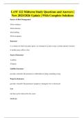 LAW 122 Midterm Study Questions and Answers &vert; New 2025&sol;2026 Update &vert; With Complete Solutions