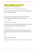 CRCST Certification exam &lpar;Week 1-3&rpar;