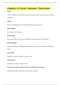 Chapters 1-6 Vocab &sol; Semester 1 Benchmark