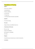 Foundations of Nursing