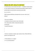 NR302 NR APP&colon; HEALTH HISTORY